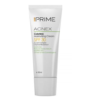 کرم مرطوب کننده بدون رنگ پرایم مدل Acnex SPF 30 حجم 50 میلی لیتر117203