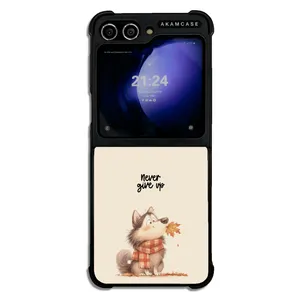 AKAM AMC-WSGZFLIP5-ANIMALS QOUTES-11 Cover For Samsung Galaxy Z Flip 5