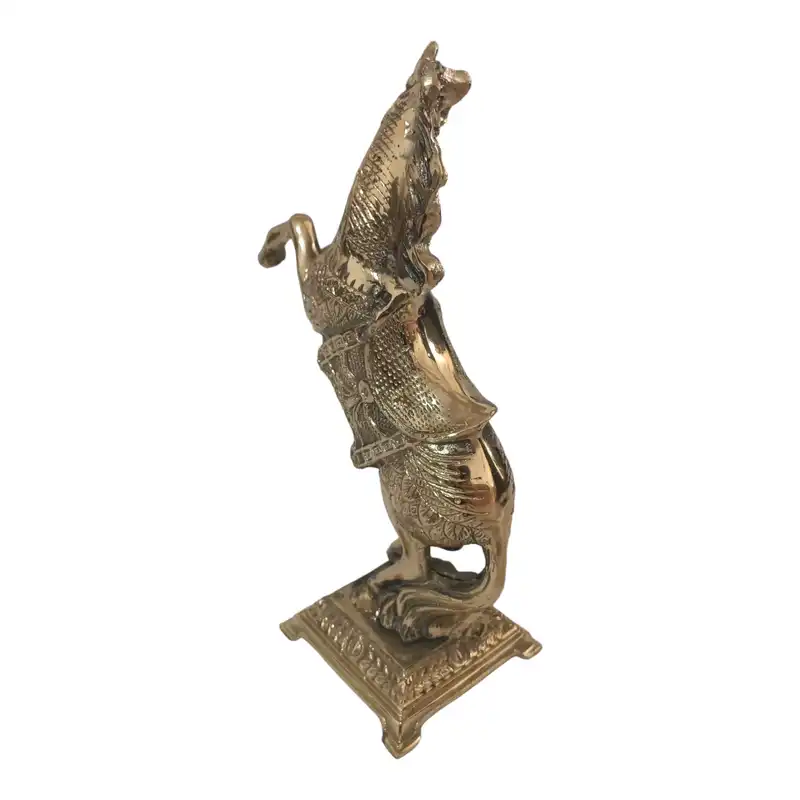 مجسمه برنجی مدل اسب جنگی کد H-2043