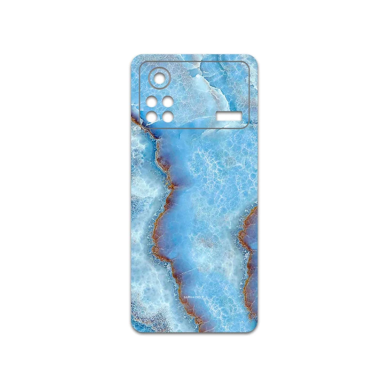 برچسب پوششی ماهوت مدل Blue-Ocean-Marble مناسب برای گوشی موبایل شیائومی Poco X4 Pro 5G