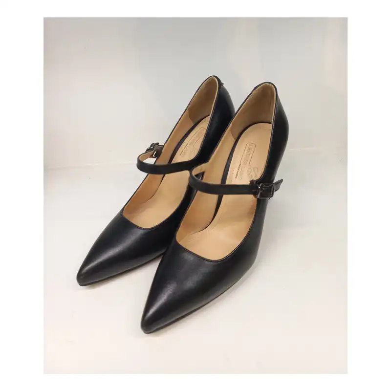 کفش زنانه سرزمین چرم مدل 141754 رنگ مشکی