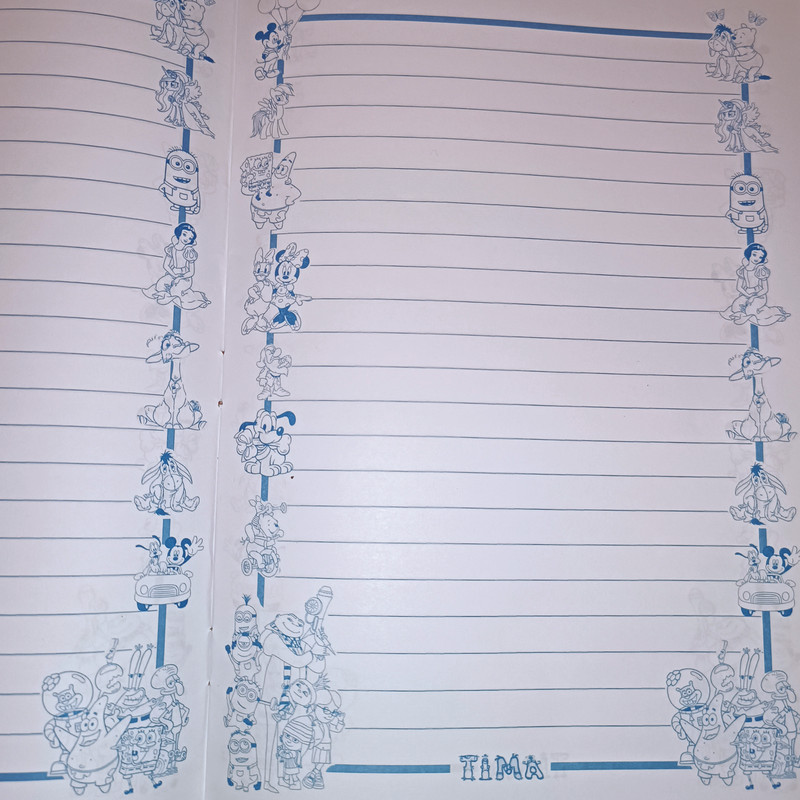 دفتر مشق 40 برگ تیما مدل باب اسفنجی مجموعه 4 عددی