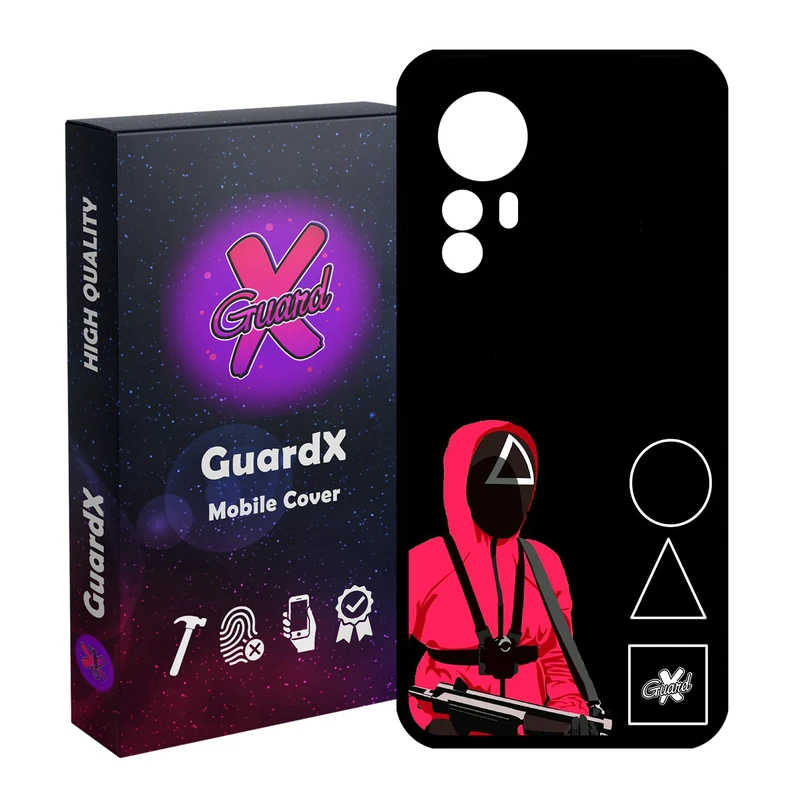 کاور گارد ایکس طرح Squid Game مدل Glass10410 مناسب برای گوشی موبایل شیائومی Redmi Note 12S