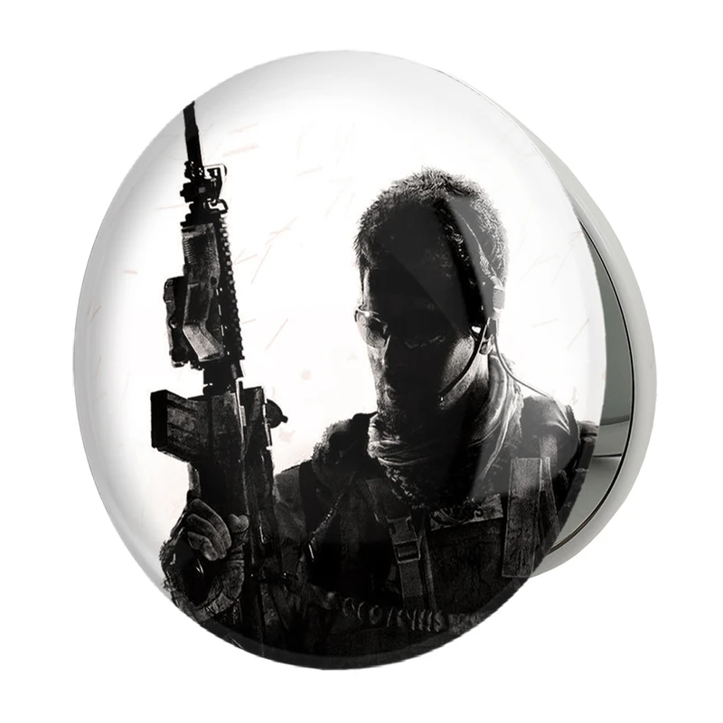 آینه جیبی خندالو طرح کاور مدرن ۳ ندای وظیفه مدل تاشو کد 30806