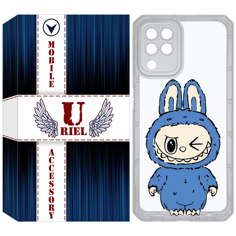 کاور یوریل مدل Clear کد 116 طرح لبوبو Labubu مناسب برای گوشی موبایل سامسونگ Galaxy A22 4G / M32 / M22