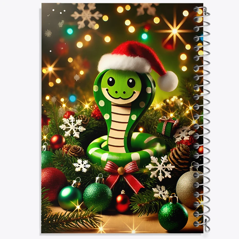 دفتر نقاشی 50 برگ خندالو طرح سال مار 2025 میلادی کد F8056