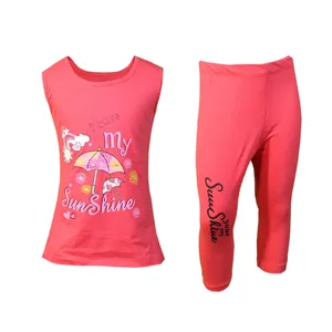 ست تاپ و شلوارک دخترانه مدل چتر 18