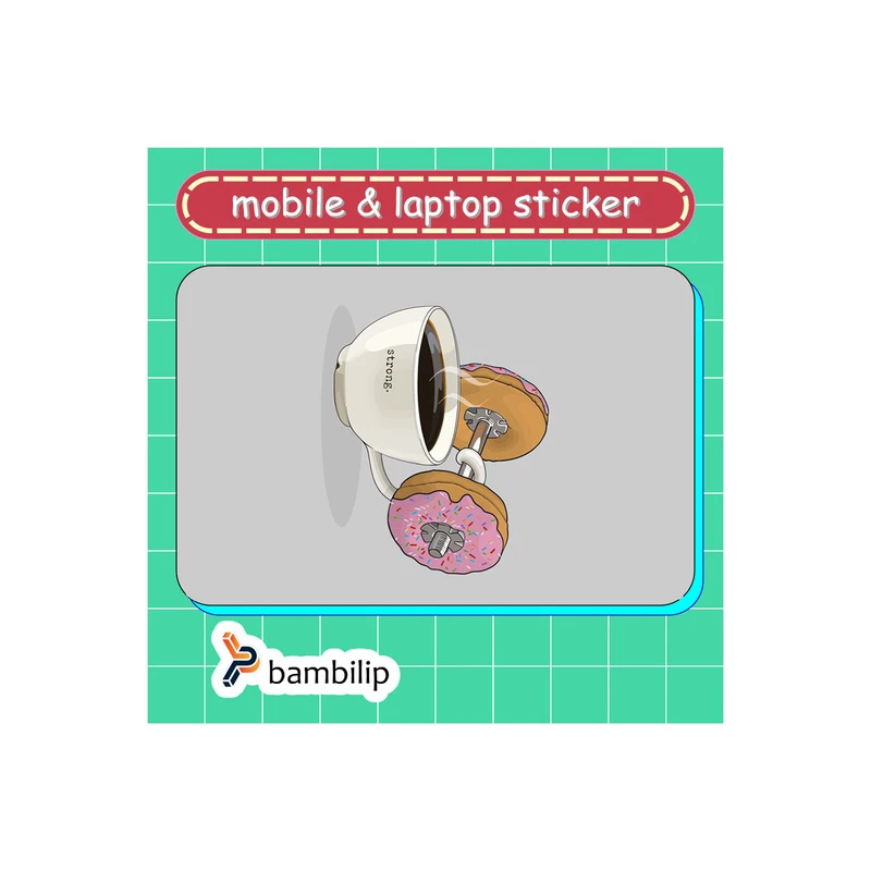 استیکر بامبیلیپ مدل کارت عابر طرح قهوه قهرمان کد 0241774