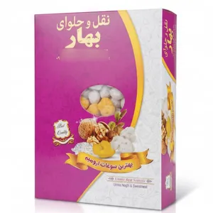 نقل گل محمدی و زعفرانی و وانیلی بهار - 900 گرم