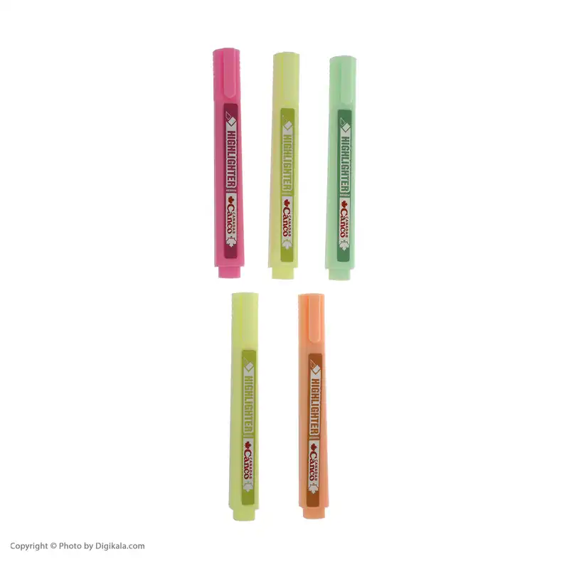 ماژیک علامت گذار کنکو کد HL05 بسته 5 عددی