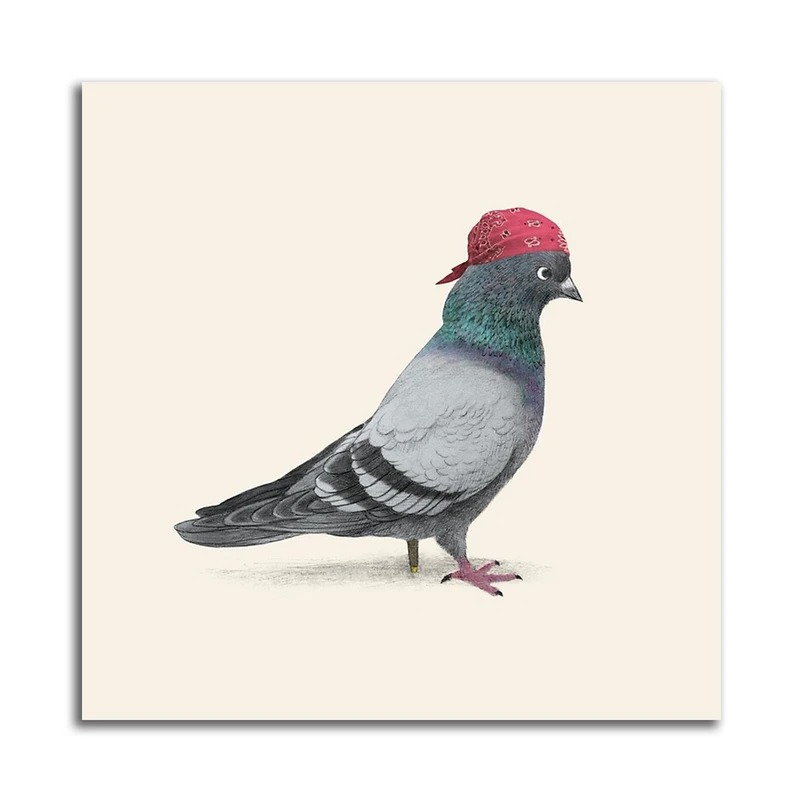 تابلو شاسی مدل نقاشی مدرن تلفیقی کبوتر کد 0348