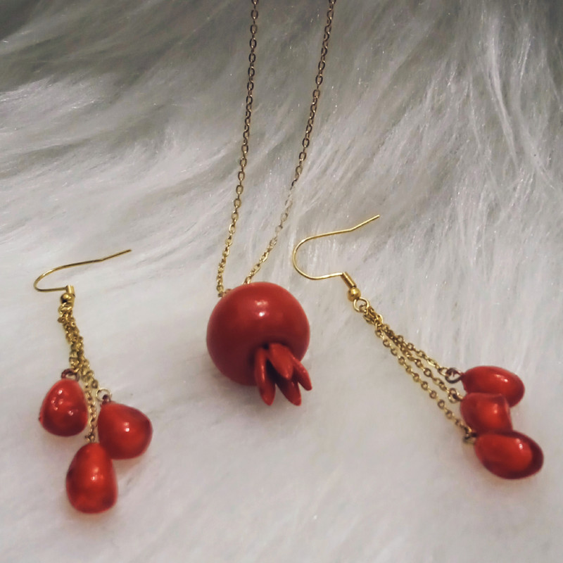 نیم ست دخترانه مدل انار شب یلدا کد216 نیم ست دخترانه مدل انار شب یلدا کد216