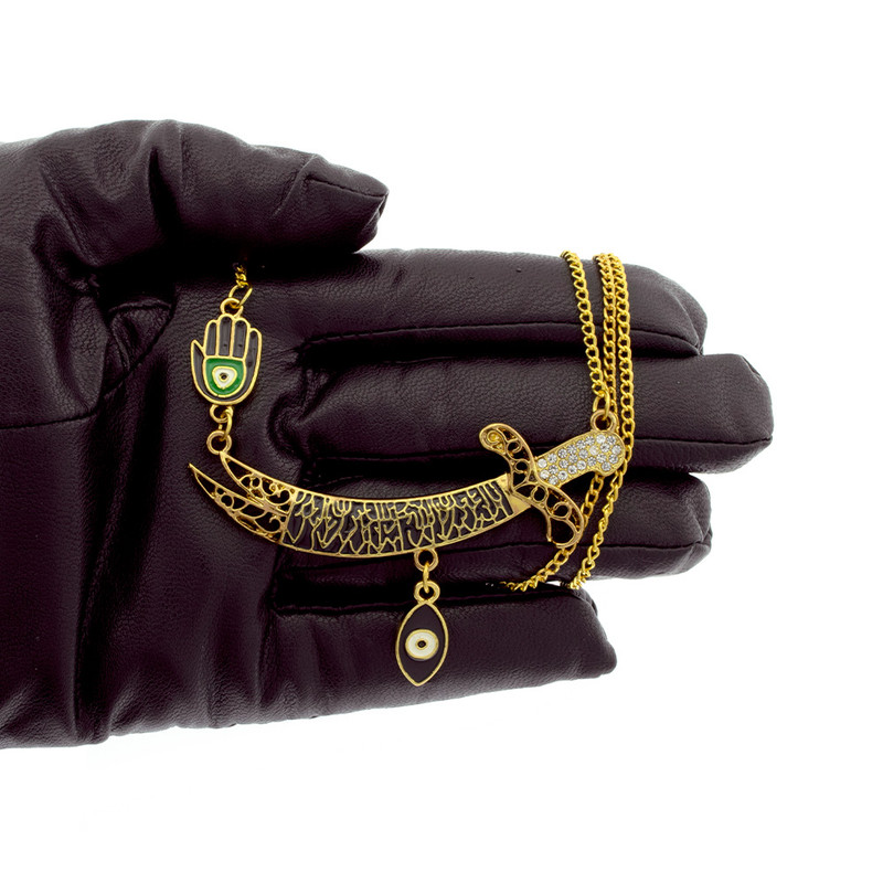 گردنبند برانت طرح شمشیر ذوالفقار امام علی گردنبند برانت طرح شمشیر ذوالفقار امام علی