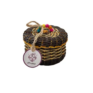 سبد حصیر بافی ارغوان سازان مدل هلو