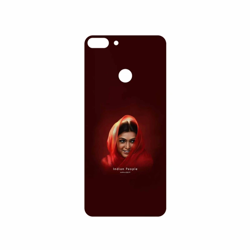 برچسب پوششی ماهوت مدل Portrait of an Indian Woman مناسب برای گوشی موبایل هوآوی P Smart