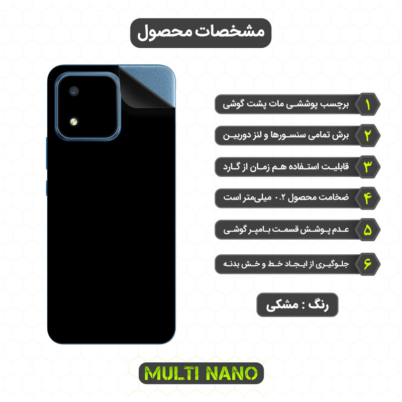برچسب پوششی مولتی نانو طرح مات مدل X-F1M مناسب برای گوشی موبایل آنر X5B Plus