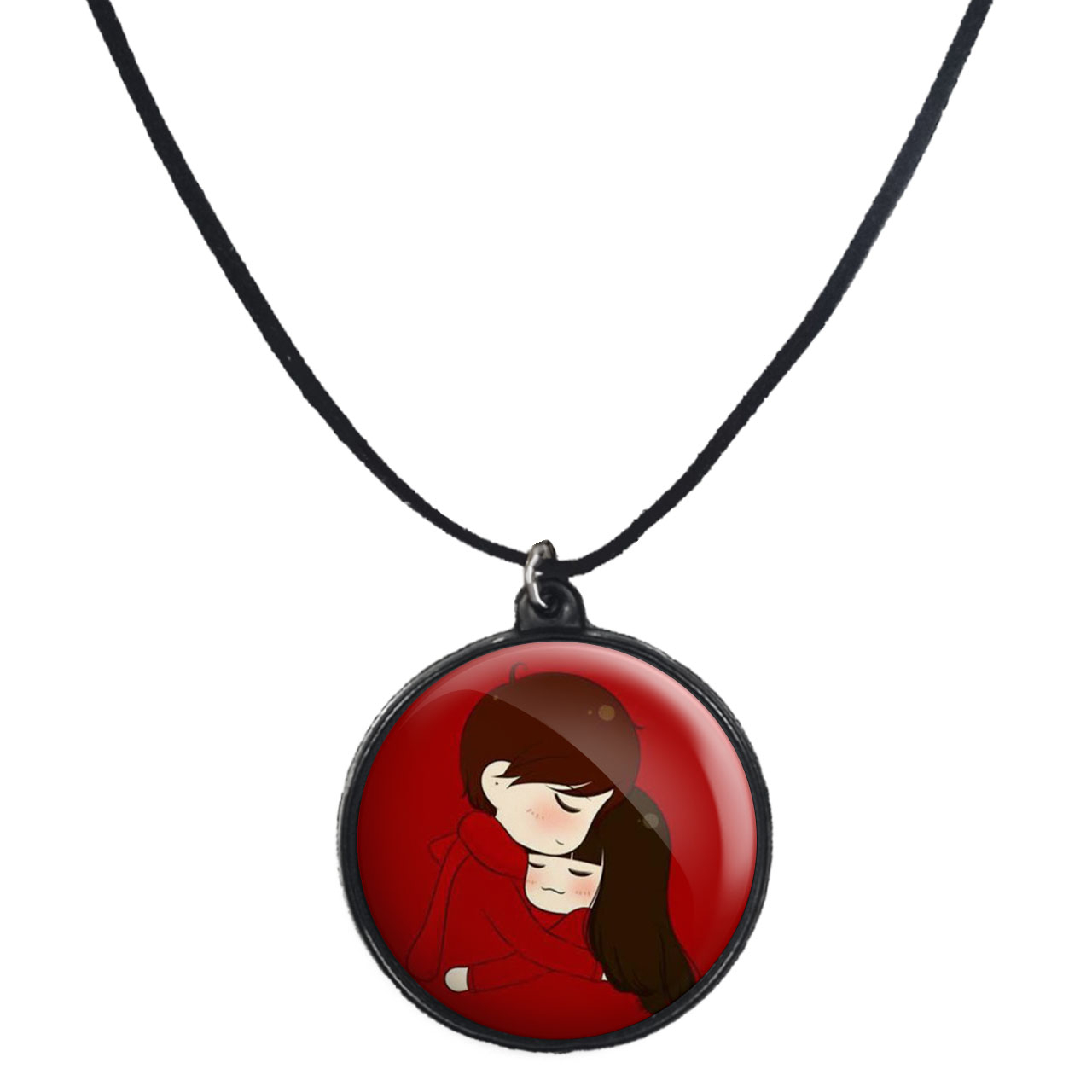 گردنبند پرمانه طرح عاشقانه کد pmb.1142 مدل دو طرفه