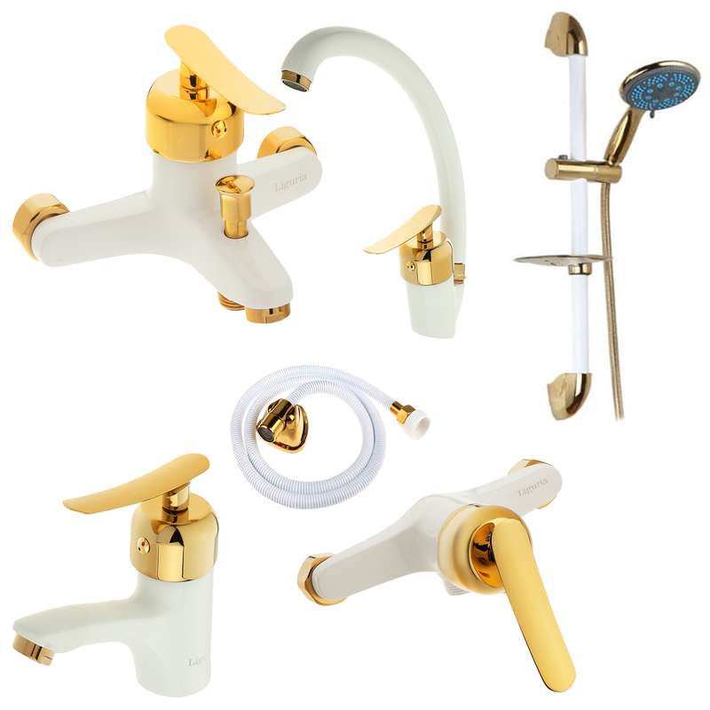 ست شیرآلات لیگوریا مدل 1211 مجموعه 6 عددی