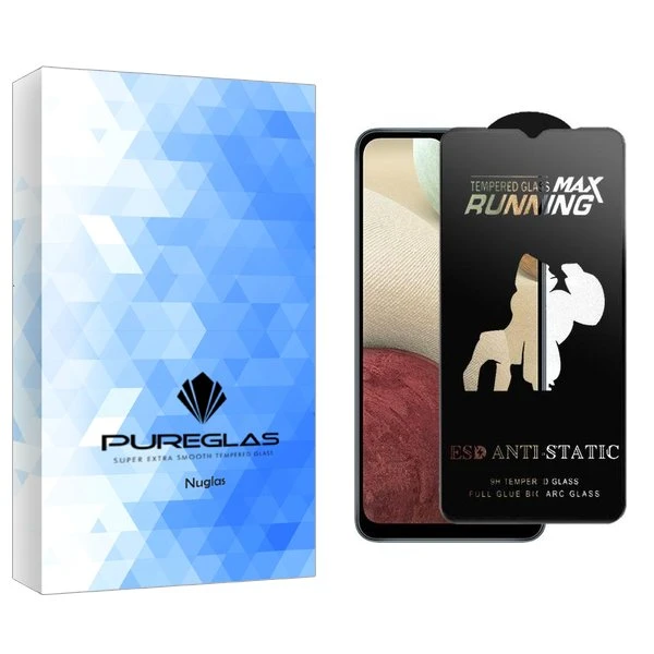 محافظ صفحه نمایش پیور گلس مدل NueGlasnewpkg Running Max مناسب برای گوشی موبایل سامسونگ Galaxy A12