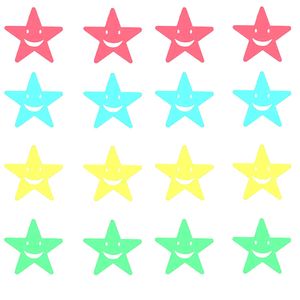 نقد و بررسی استیکر دیواری کودک طرح ستاره شب تاب کد 4SS بسته 35 عددی توسط خریداران
