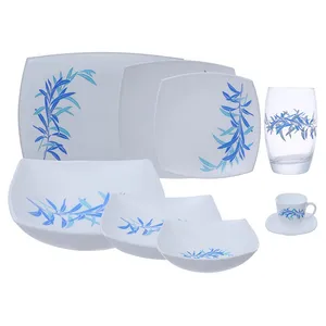 سرویس غذاخوری 44 پارچه لومینارک مدل بلو پالم