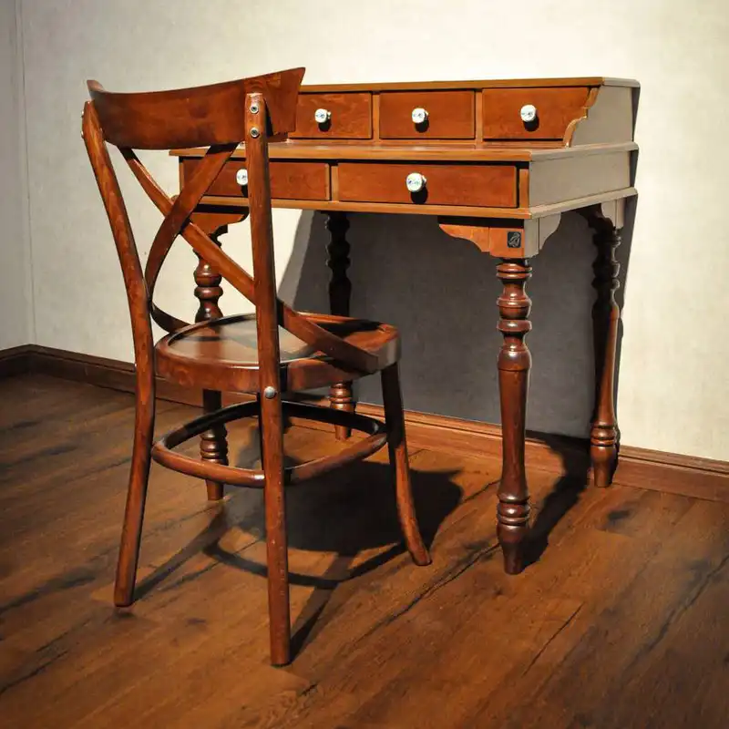 ست میز تحریر و صندلی هفت رج مدل 5 کشو