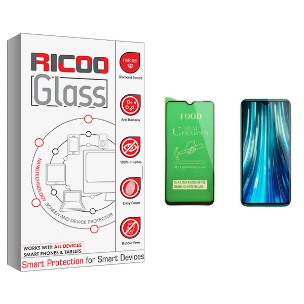 محافظ صفحه نمایش سرامیکی ریکوو مدل +HD مناسب برای گوشی موبایل شیائومی Redmi Note 8 Pro