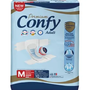 پوشینه شورتی بزرگسال کانفی مدل پوشک کانفي بزرگسال مدیوم  10 عددي چسبي سایز Medium بسته 10 عدد عددی