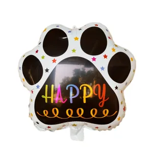 بادکنک فویلی طرح پنجه سگ مدل Happy