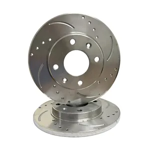 دیسک ترمز چرخ عقب فاضل قطعه توس مدل اسپرت سوراخ دار مناسب برای 206 تیپ 5 بسته 2 عددی