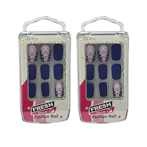 ناخن مصنوعی فرش مدل F161 دو بسته 24 عددی