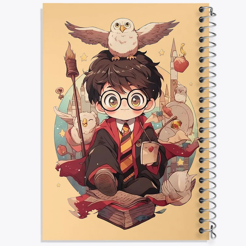 دفتر مشق 100 برگ خندالو طرح هری پاتر (Harry Potter) کد N2168