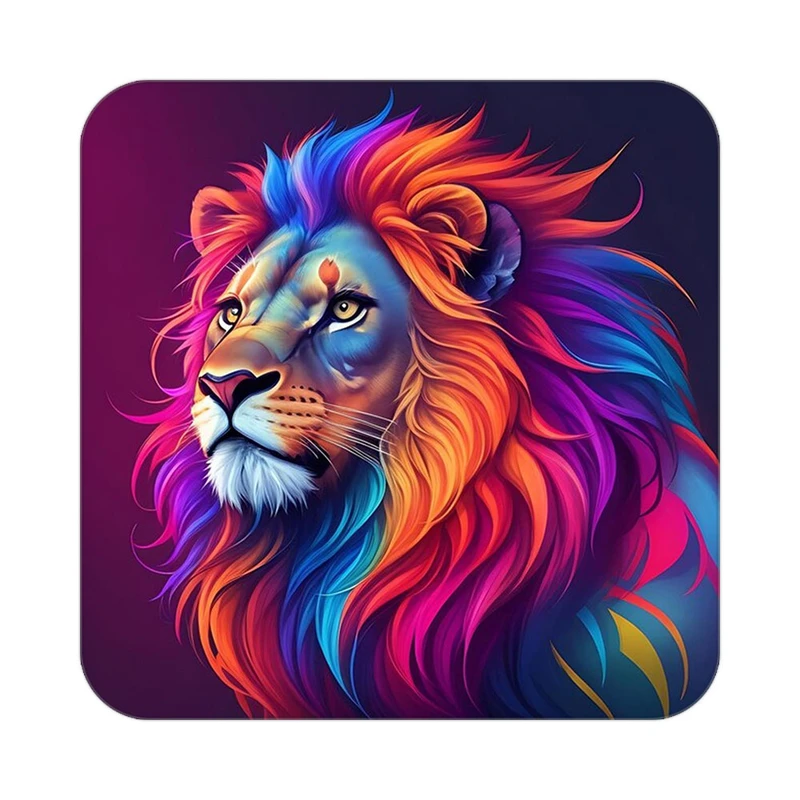 زیر لیوانی کاکتی طرح شیر مدل mp23120