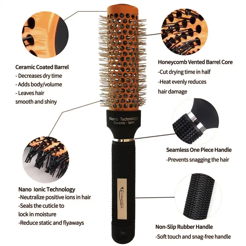 برس مو ایفوریا مدل Nano Technology Ceramic lonic کد 32