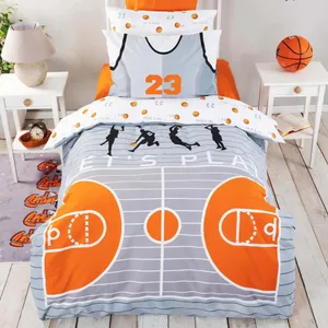 سرویس ملحفه کاراجا مدل Basketball یک نفره 3 تکه