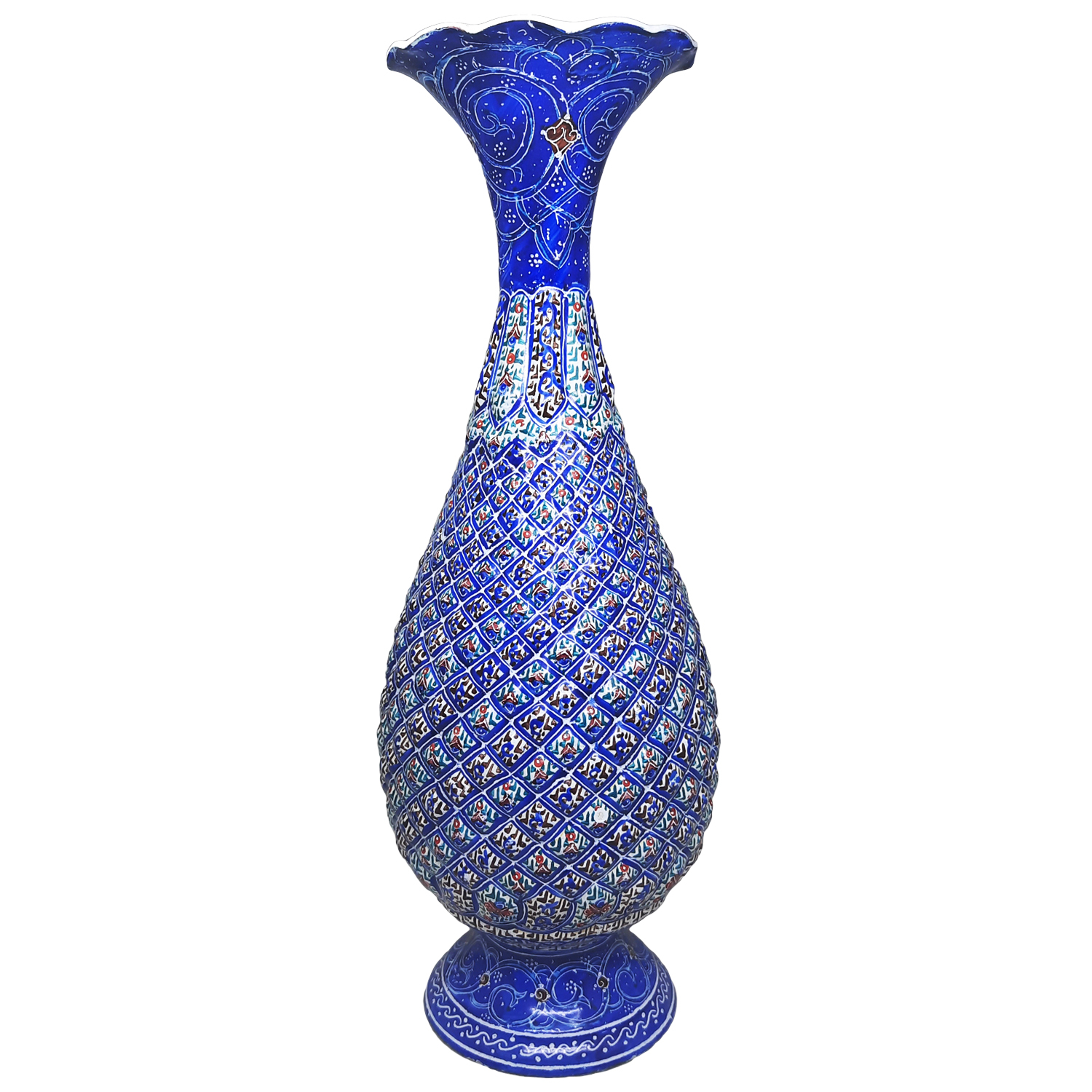 گلدان میناکاری آقاجانی کد 109