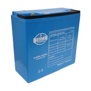 باتری موتورسیکلت ولتاژ 12 ولت شدت جریان 24 آمپر ساعت ایبیزا مدل DZM-24(GEL)