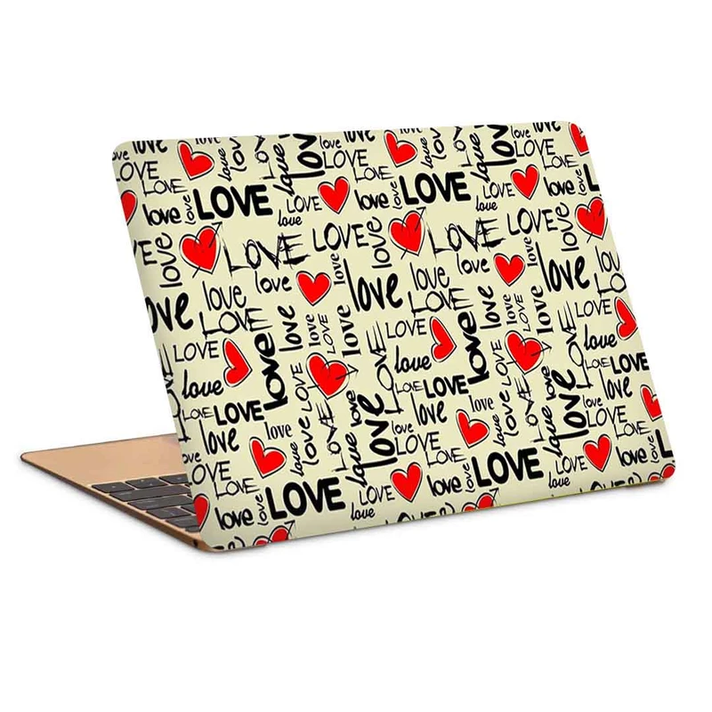 استیکر لپ تاپ طرح love  کد c-519مناسب برای لپ تاپ 15.6 اینچ