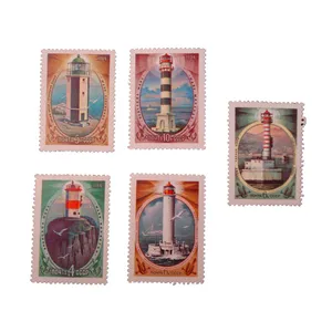 تمبر یادگاری مدل فانوس دریایی کد bc-1371 مجموعه 5 عددی