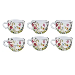 فنجان مدل باغچه بسته 6 عددی