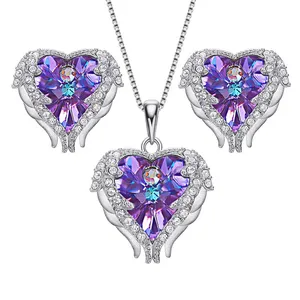 نیم ست نقره زنانه کوبیک مدل QP-4014-S