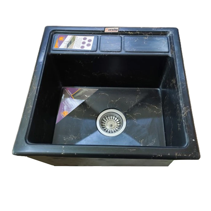 سینک ظرفشویی گرانیت توکار یک لگنه پارادایز مدل ITALY-451-BG