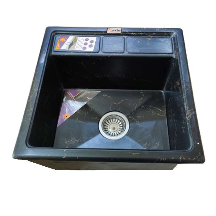 سینک ظرفشویی گرانیت توکار یک لگنه پارادایز مدل ITALY-451-BG