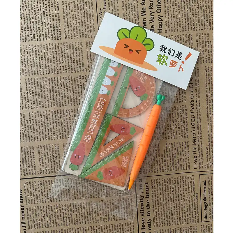 بسته لوازم تحریر مدل هویج توپولی كد ٠٠٨ مجموعه 8 عددی