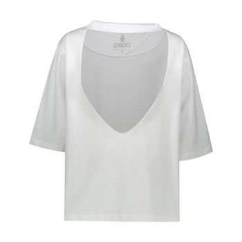 تی شرت آستین کوتاه زنانه مدل Anahata رنگ سفید