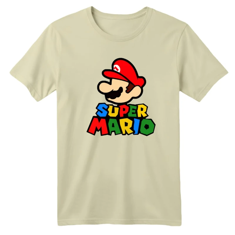 تی شرت آستین کوتاه بچگانه مدل سوپر ماریو