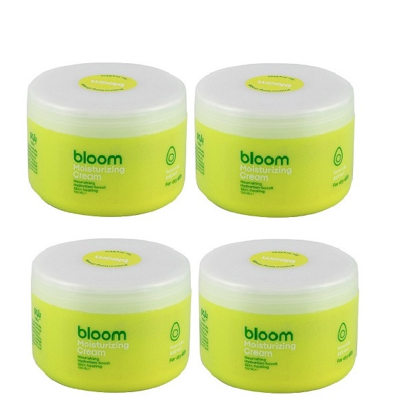 کرم آبرسان و مرطوب کننده صورت بلوم مدل آووکادو مناسب برای پوست خشک حجم 130 میلی لیتر مجموعه 4 عددی