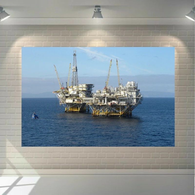 پوستر دیواری طرح پالایشگاه نفتی کد FP229