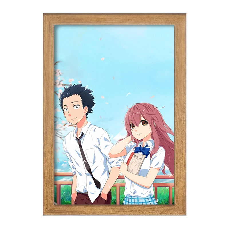 تابلو خندالو مدل شوکو نیشیمیا و شویا ایشیدا انیمه سایلنت ویس A Silent Voice  کد 15774