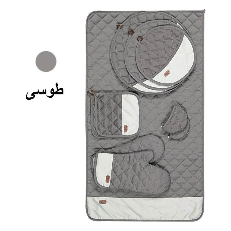 عکس شماره 3 : ست لوازم پارچه ای آشپزخانه 12 پارچه دبلیو اس مدل اشپز باشی